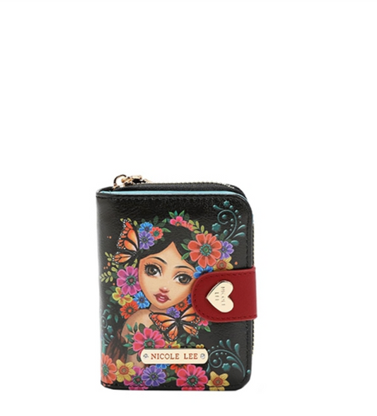 CARTERA PLEGABLE CON FORMA DE CORAZÓN ALMA DE COLORES